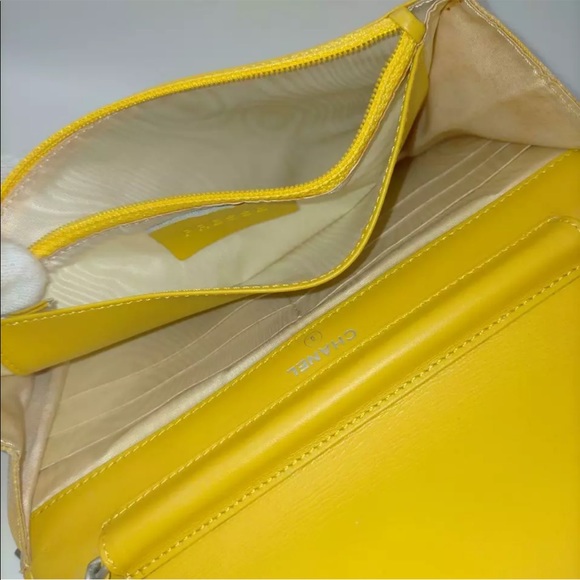 Chanel Beige New Line Wallet on Chain Crossbody Flap - Picture 9 of 10